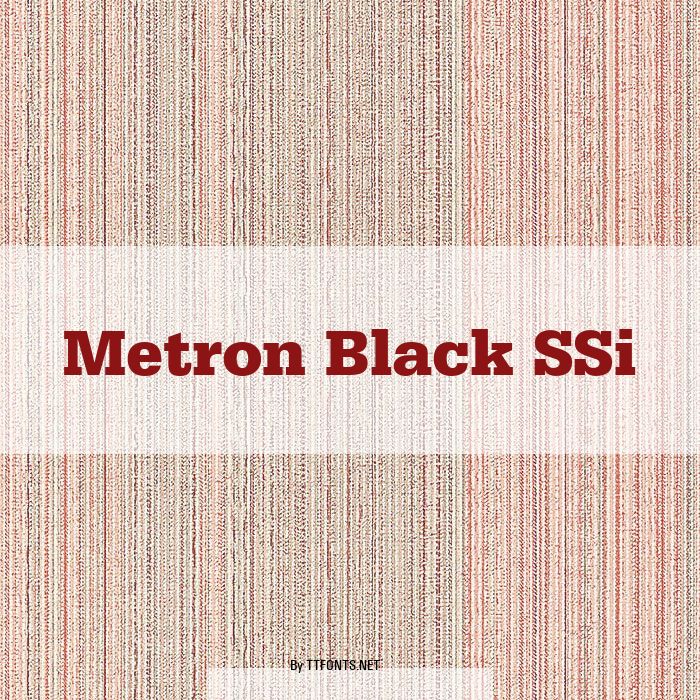 Metron Black SSi example